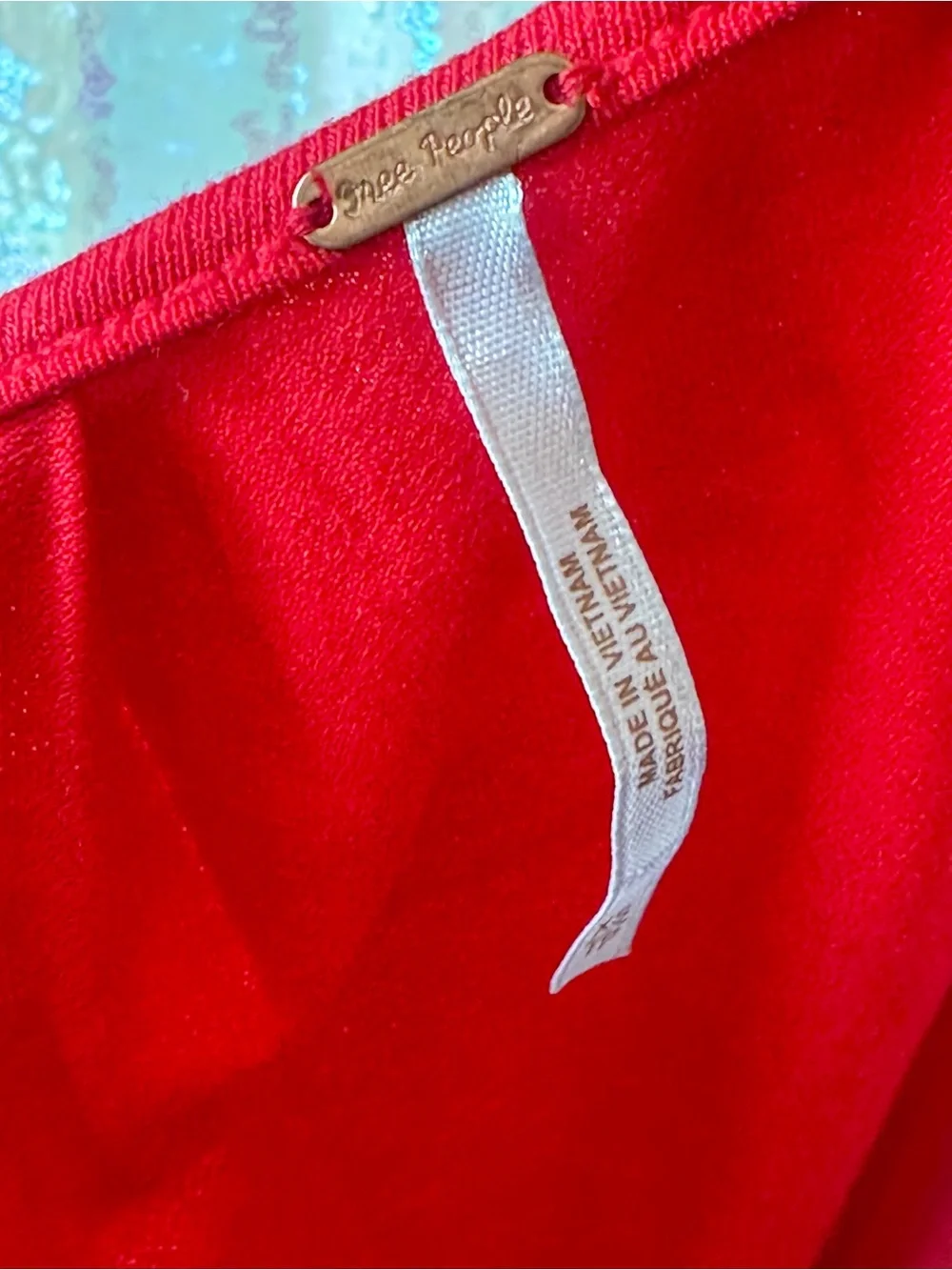 Free People “Last Time” Top in Red Size XS